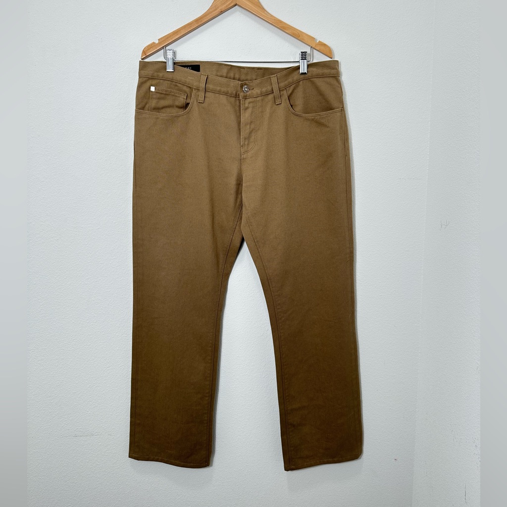 Gucci Men's Tan Cotton Khaki Pants Italian Size 52 - Men's Us Size 36